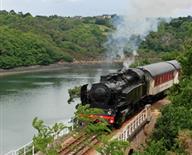 The steam train of Paimpol - Pontrieux, in Brittany