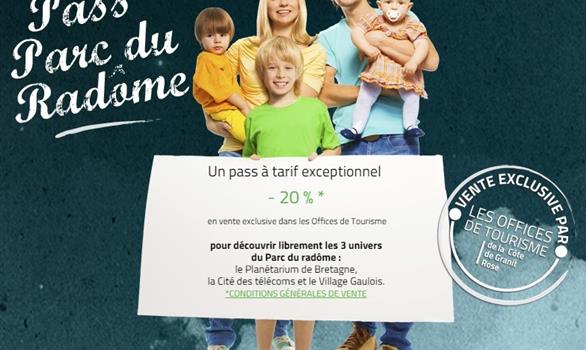 Pass Parc du Radôme : sold in the tourist office - Stereden, Village de Chalets