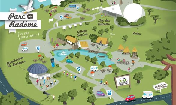 Map of the Parc du Radôme - Stereden, Village de Chalets