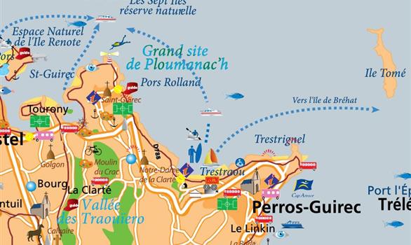 Map of Perros-Guirec - Stereden, Village de Chalets
