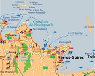 Map of Perros-Guirec