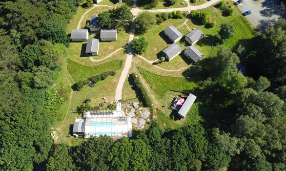 Stereden holidays gites in Bretagne - the pool - Stereden, Village de Chalets