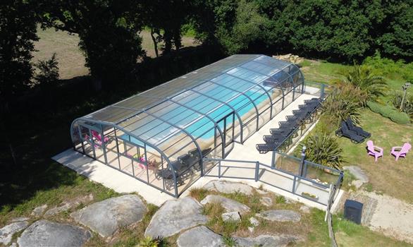 Stereden holiday village in Bretagne - the pool - Stereden, Village de Chalets