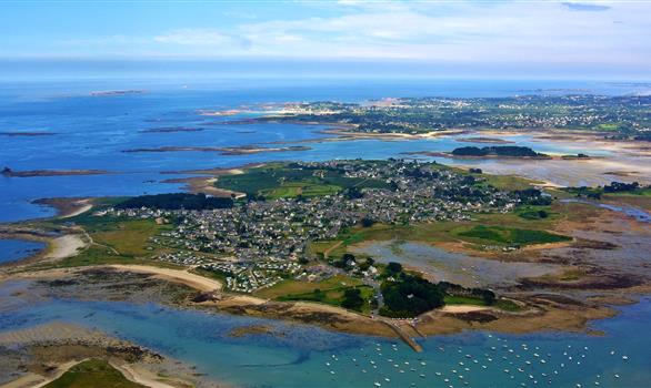 Vue aérienne de l'Île-Grande - Stereden, Village de Chalets
